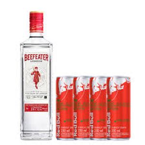 Combo Gin Gordons com 05 Redbull Melancia +05 Gelo de Sabor