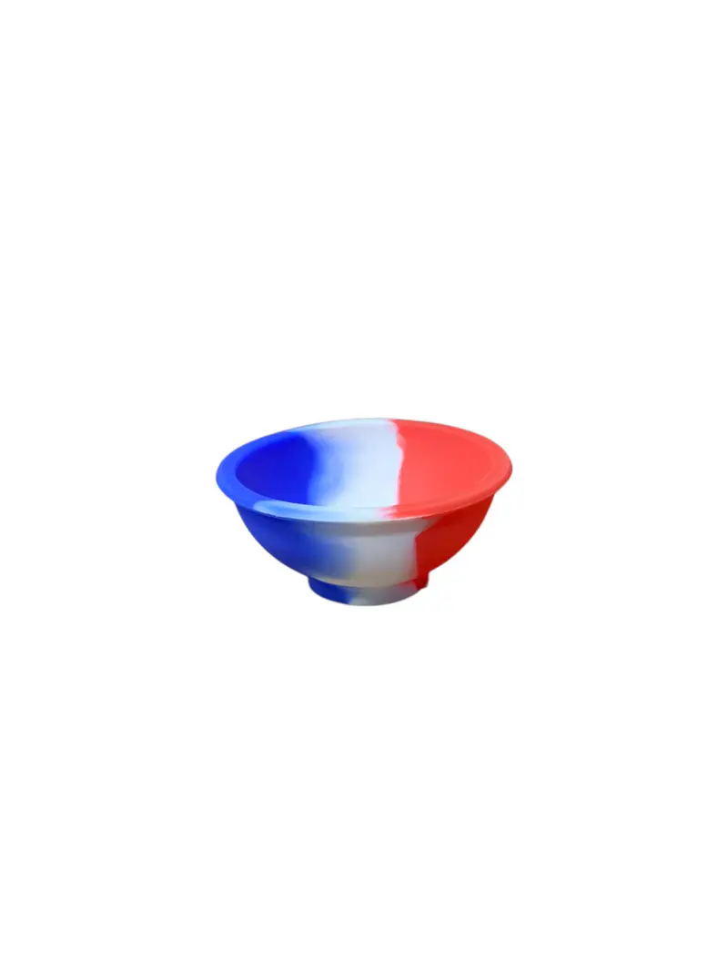 Cuia Pequena Azul com Vermelho e Branco