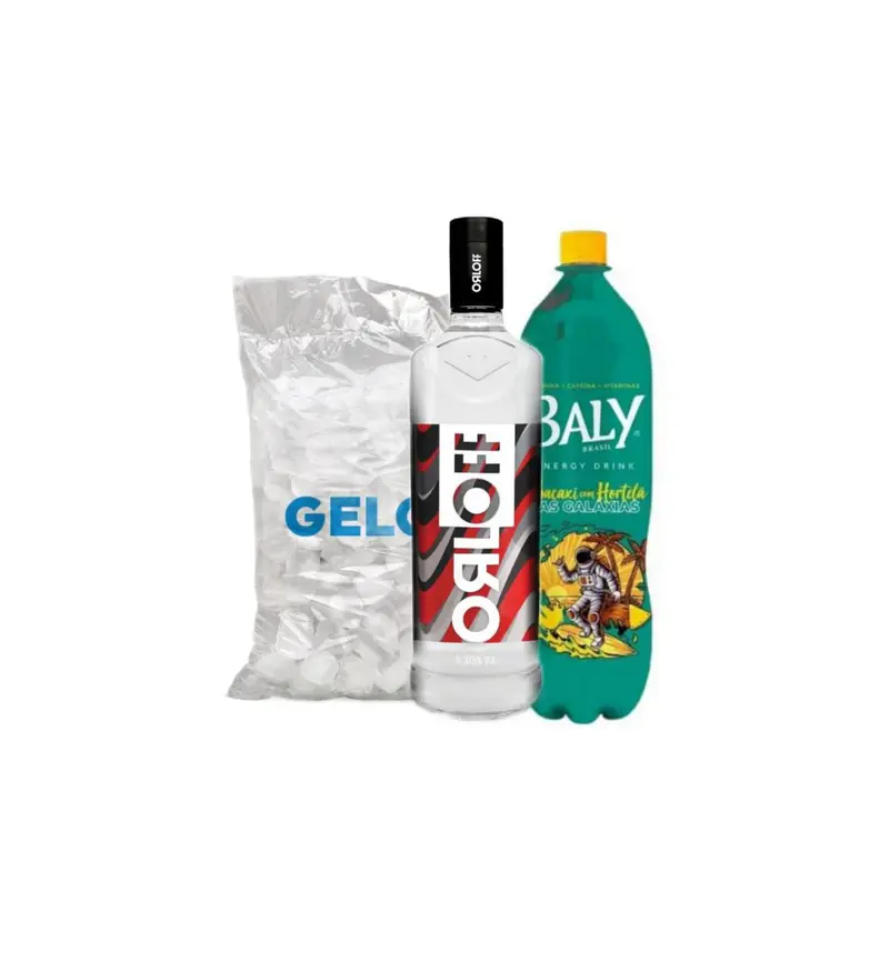 Combo Orloff com Baly Abacaxi com Hortelã 2L