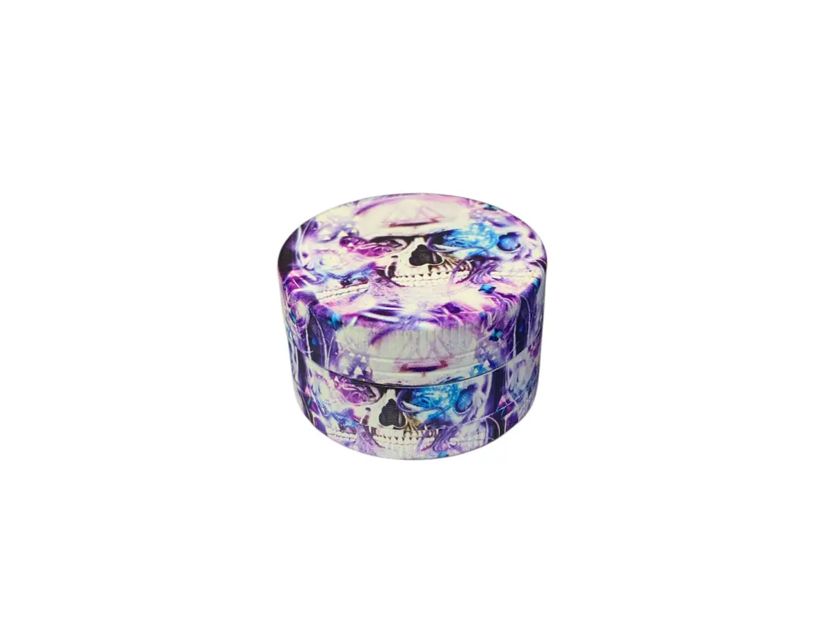 Dichavador Metal Médio Caveira Roxo
