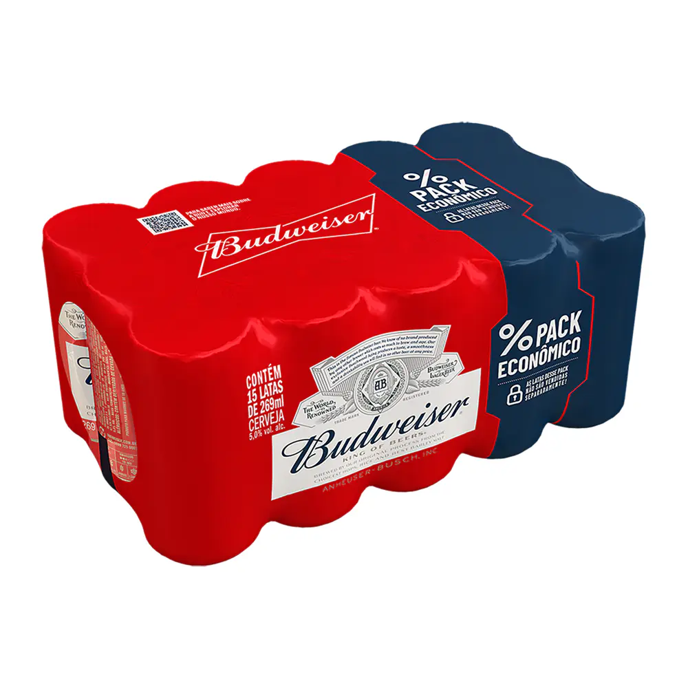 Caixa Budweiser 269ml com 15un