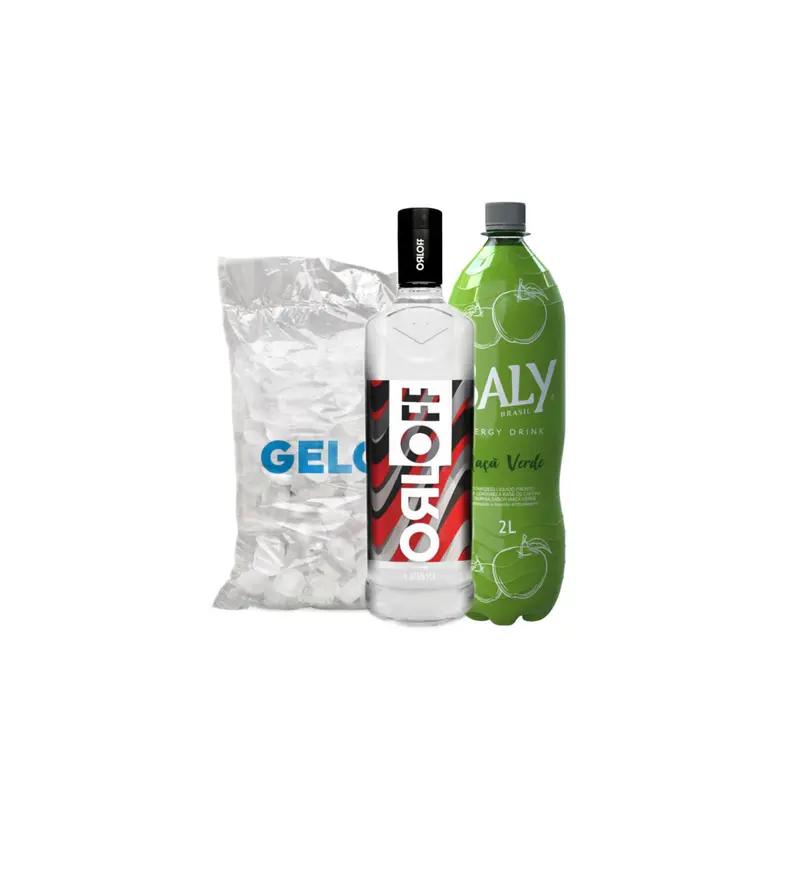 Combo Orloff com Baly Maça Verde 2L