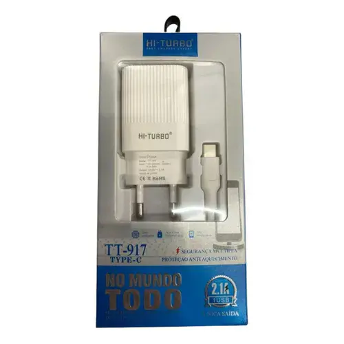 Kit Carregador Hi Turbo Tipo C