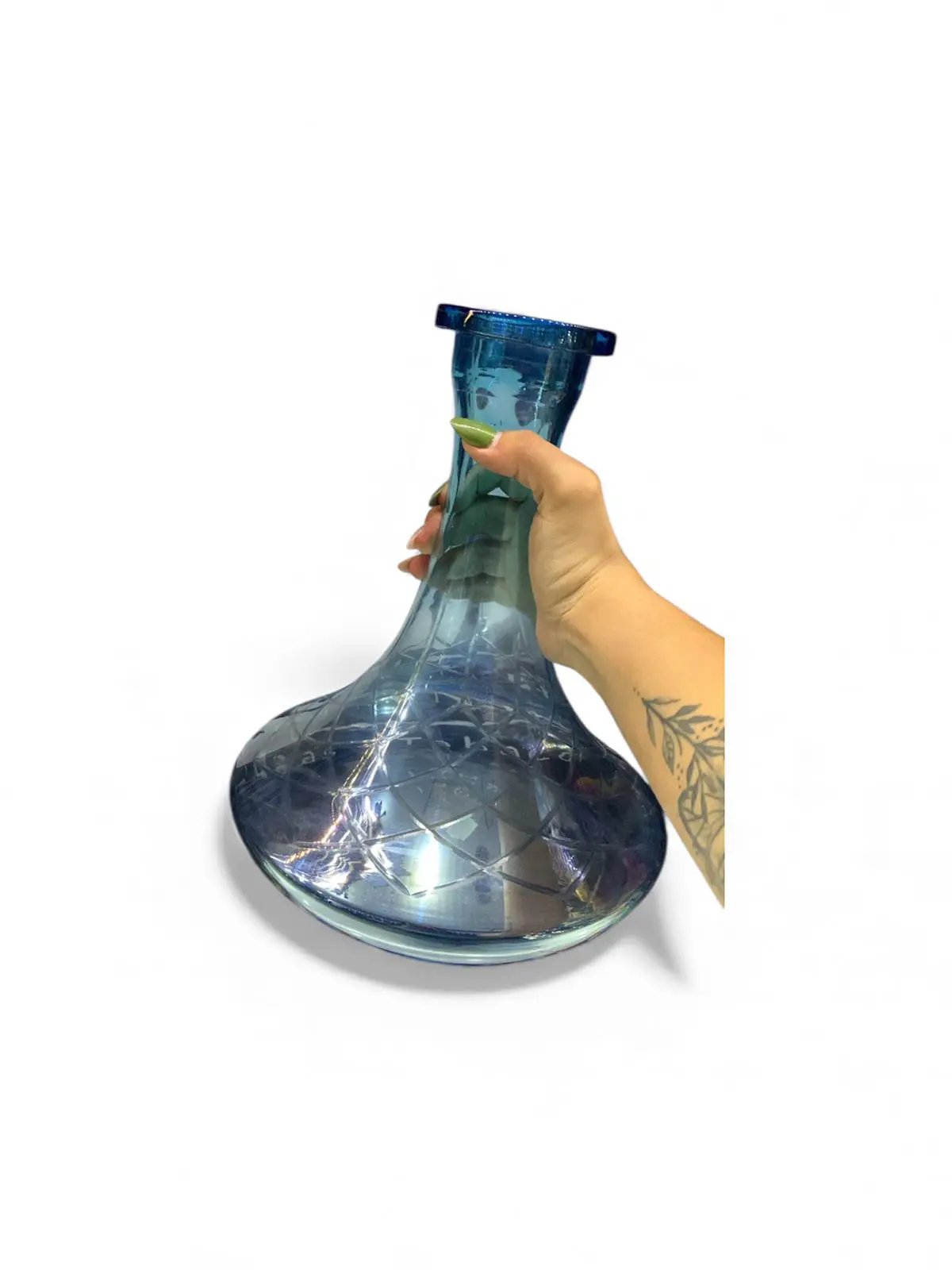 Vaso Grande 30cm Azul Bebê